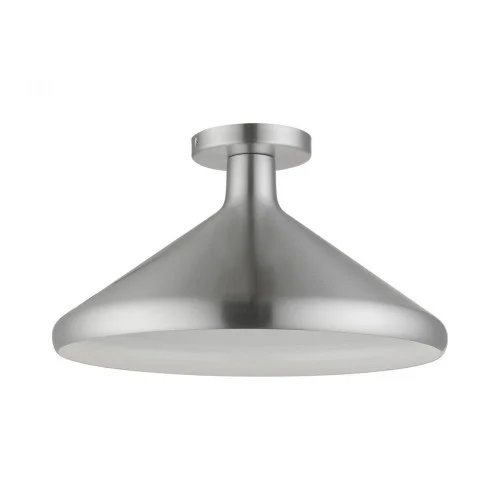 1 Light Brushed Aluminum Semi-Flush Mount (108|41020-66)