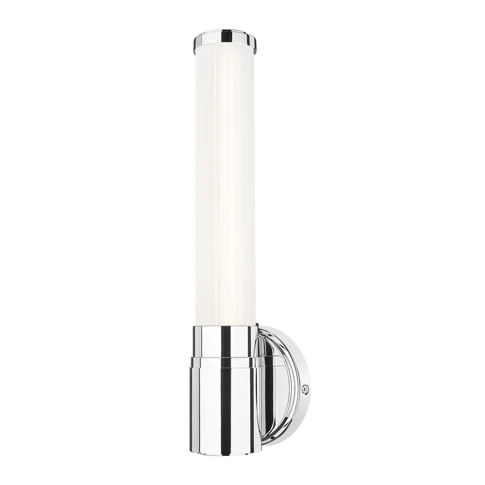 1 light wall sconce in chrome finish