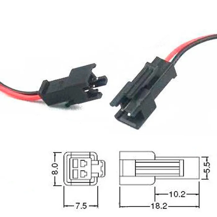 10 Sets Male and Female Jst Connectors Lock Type