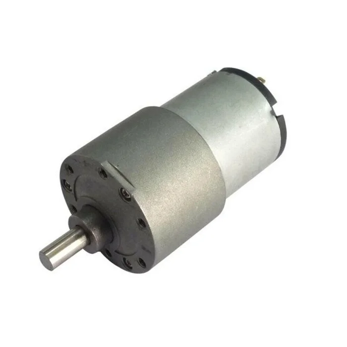 100 RPM 12v DC Offside Gear Motor – Side Shaft