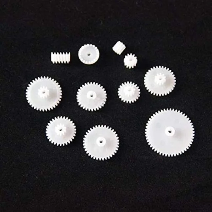 11 Kinds of Plastic Shaft Crown Differential Gears DIY For Toy Robot