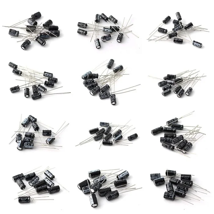 120pcs 12 values 0.22UF-470UF Aluminum electrolytic capacitor assortment kit set pack