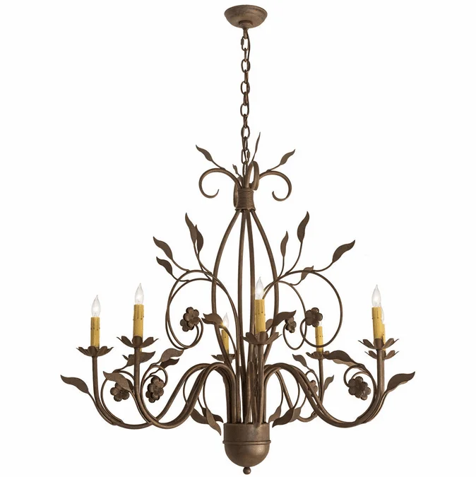 2nd Ave. 195821 Bordeaux Traditional Antique Rust Chandelier Lighting