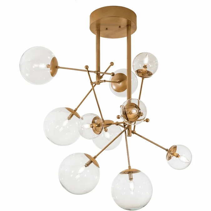 2nd Ave. 210833 Bola Modern Champagne Metallic Hanging Chandelier