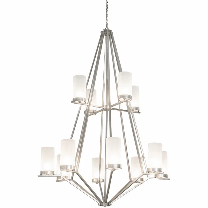 2nd Ave. 211141 Galen Modern Nickel Powder Coat Lighting Chandelier