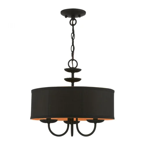 3 Light Black Pendant Chandelier (108|45123-04)