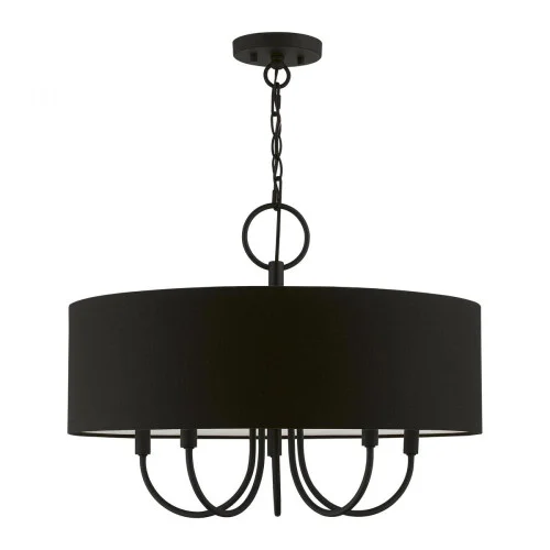 5 Light Black Pendant Chandelier (108|43445-04)