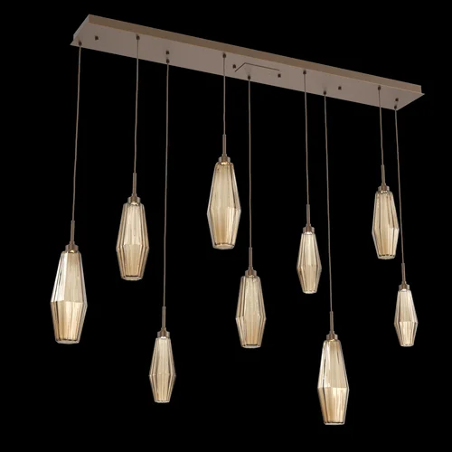 Aalto Linear 9pc Multi-Pendant (1289|PLB0049-09-FB-RB-C01-L1)