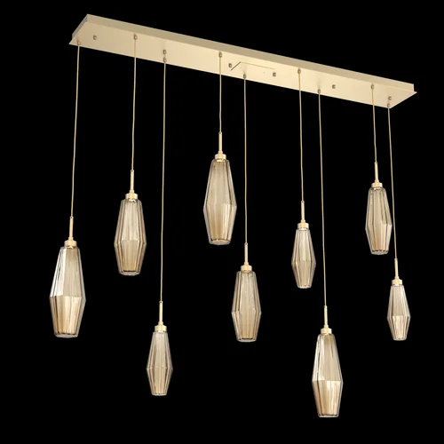 Aalto Linear 9pc Multi-Pendant (1289|PLB0049-09-GB-RB-C01-L1)