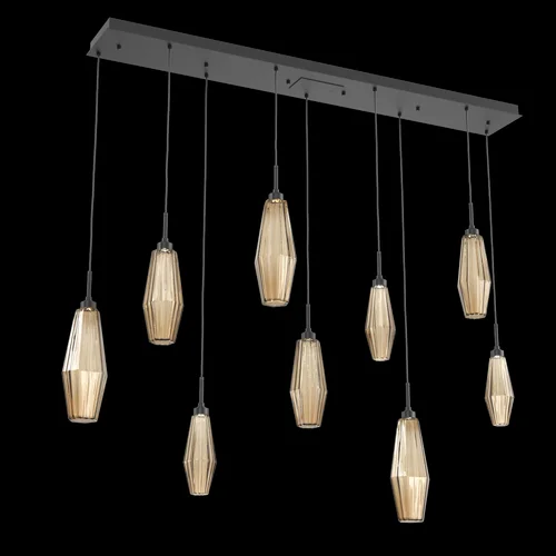Aalto Linear 9pc Multi-Pendant (1289|PLB0049-09-MB-RB-C01-L1)