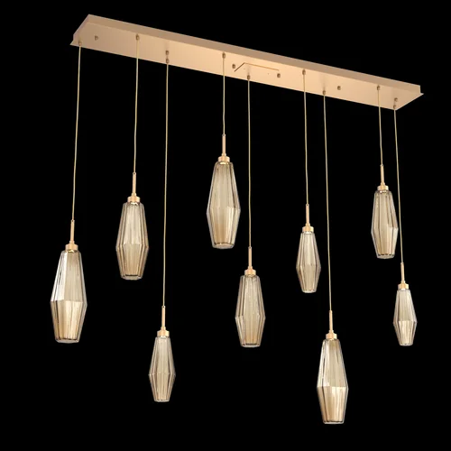 Aalto Linear 9pc Multi-Pendant (1289|PLB0049-09-NB-RB-C01-L3)