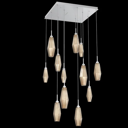 Aalto Square 12pc Multi-Pendant (1289|CHB0049-12-CS-RB-C01-L1)