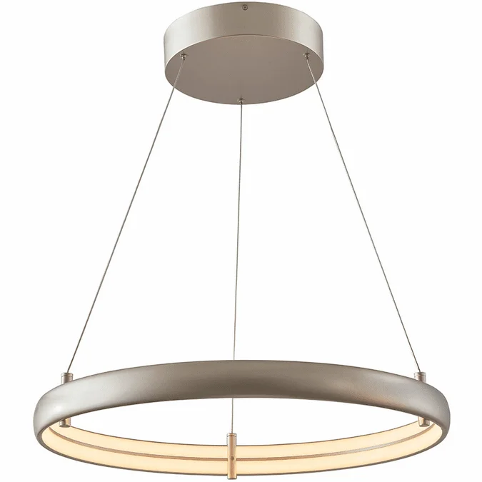 Abra 10007PN-TS Sling Modern Titanium Silver LED 24″ Pendant Lamp
