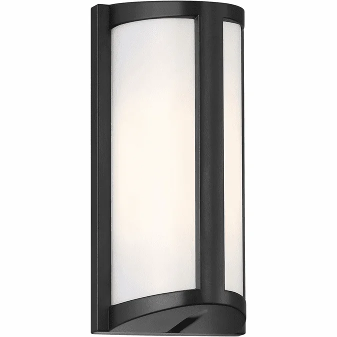 Access 20110LEDDMG-BL/ACR Margate Contemporary Black LED Exterior Wall Sconce Lighting