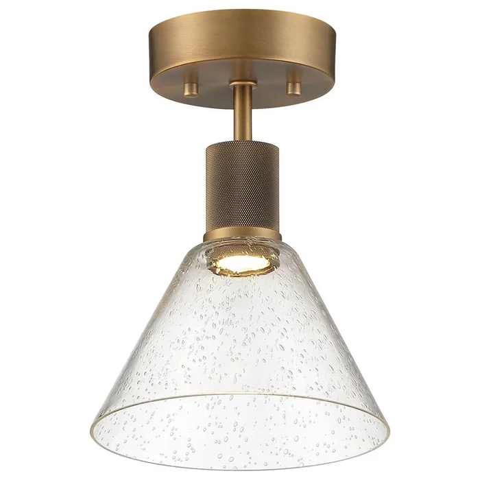 Access Port Nine 1-LT Martini LED Semi-Flush – Brushed Brass – 63146LEDD-ABB/SDG