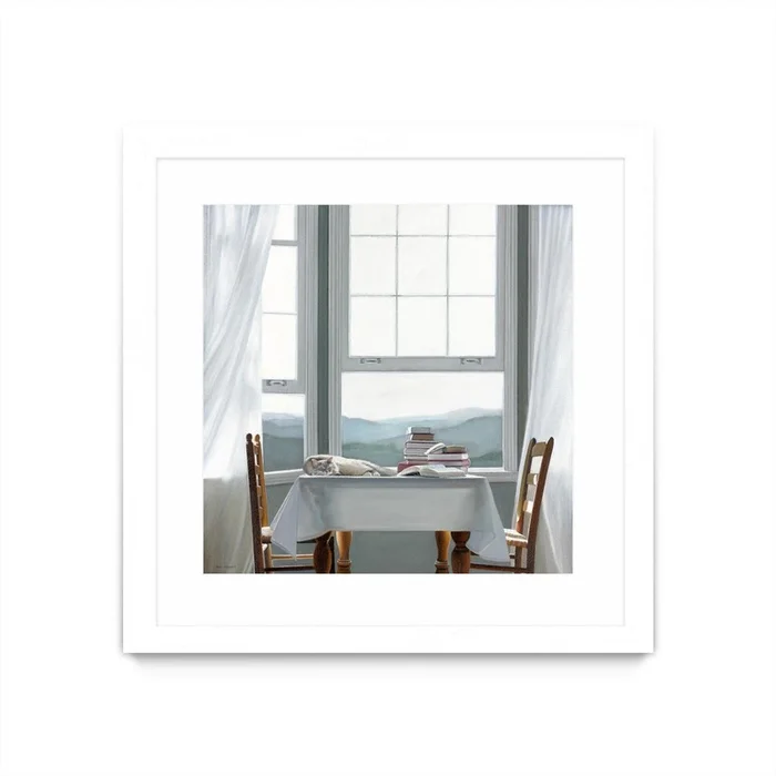 Accidental Scholar Matted and Framed White 30×30 Wall Art|uvre dart murale encadre blanche et mate Accidental Scholar 30×30