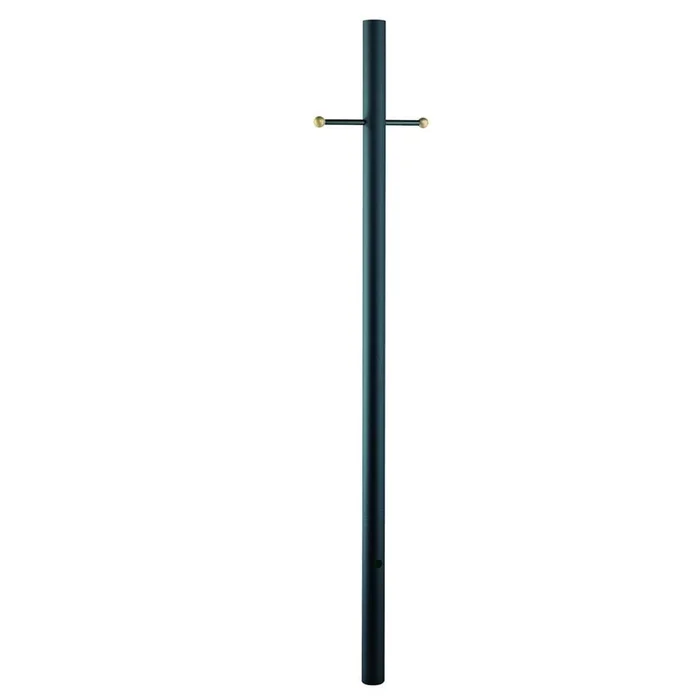 Acclaim 7-FT Direct Burial Post With Cross Arm – Matte Black – 96BK