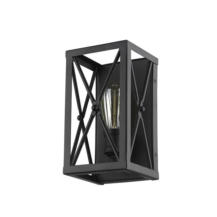Acclaim Brooklyn 1-Light Wall Sconce – Matte Black – IN41120BK