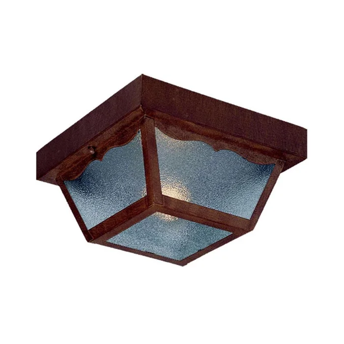 Acclaim Builder’s Choice 1-Light Outdoor Flushmount – Burled Walnut – 4901BW