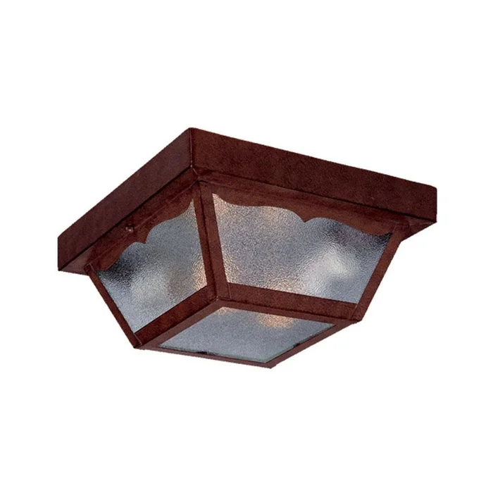 Acclaim Builder’s Choice 2-Light Outdoor Flushmount – Burled Walnut – 4902BW