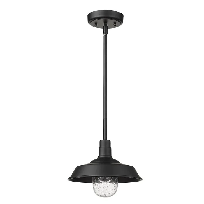 Acclaim Burry 1-Light Outdoor Convertible Pendant – Matte Black – 1736BK