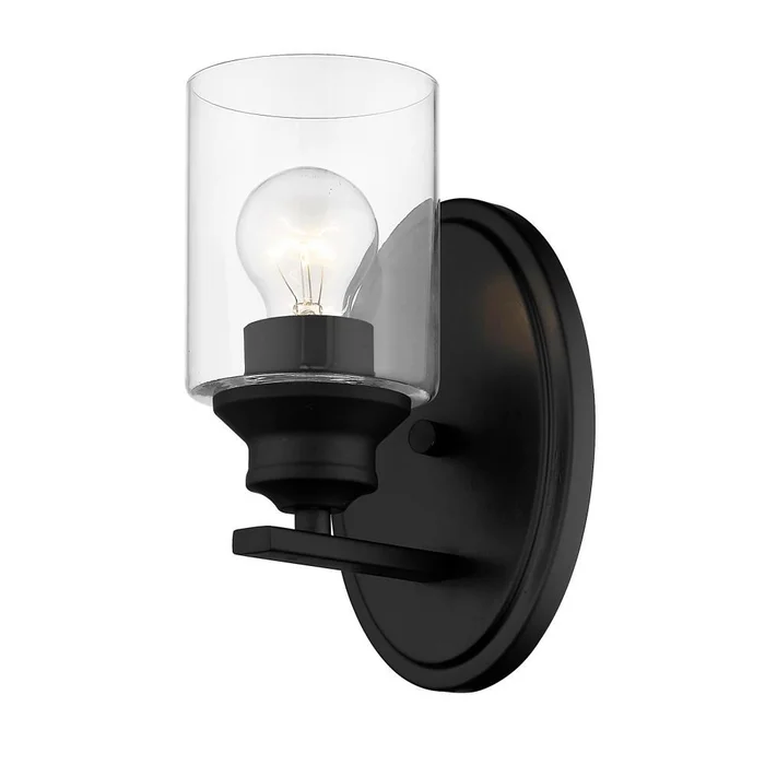 Acclaim Gemma 1-Light Wall Sconce – Matte Black – IN41450BK