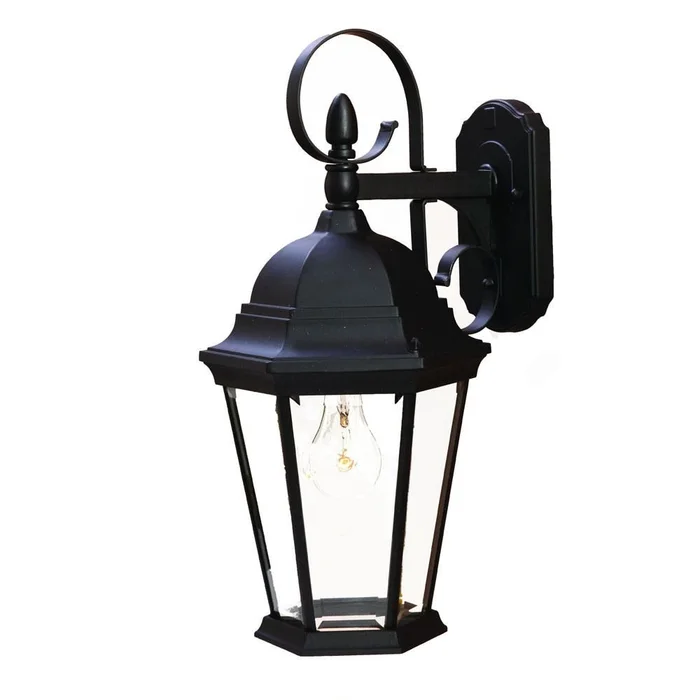 Acclaim New Orleans 1-Light Outdoor Wall Light – Matte Black – 5412BK