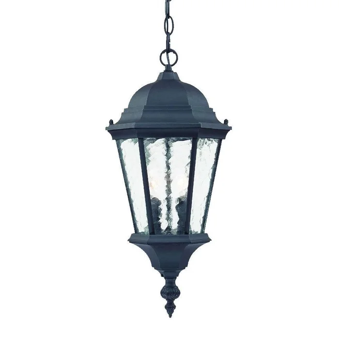 Acclaim Telfair 2-Light Outdoor Hanging Lantern – Matte Black – 5516BK