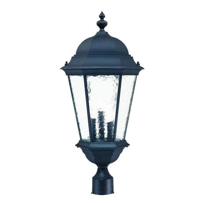 Acclaim Telfair 3-Light Outdoor Post Mount – Matte Black – 5527BK