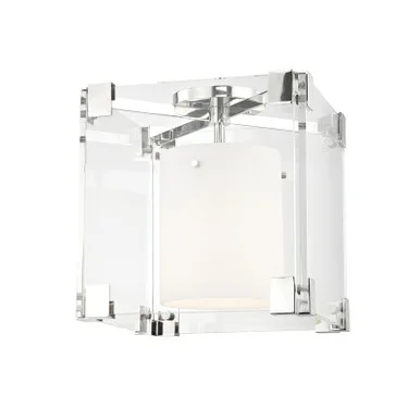 Achilles One Light Flush Mount in Polished Nickel (70|4100-PN)