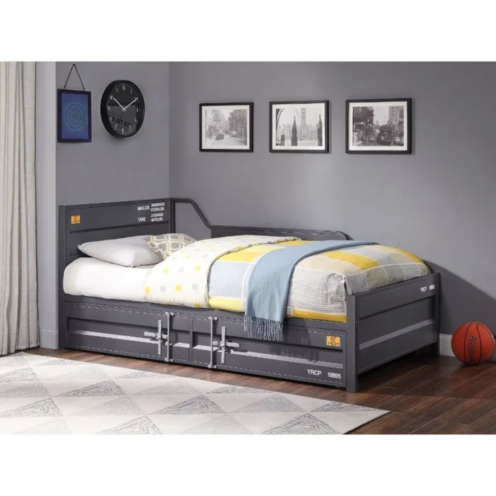 ACME Cargo Twin Daybed & Trundle in Gunmetal 39885 EST SHIP TIME APPX 4 WEEKS