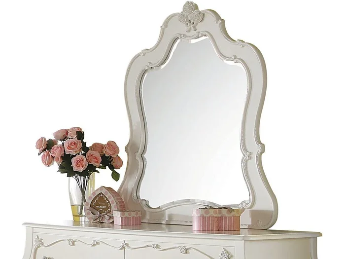 Acme Edalene Mirror in Pearl White 30513 EST SHIP TIME APPX 4 WEEKS