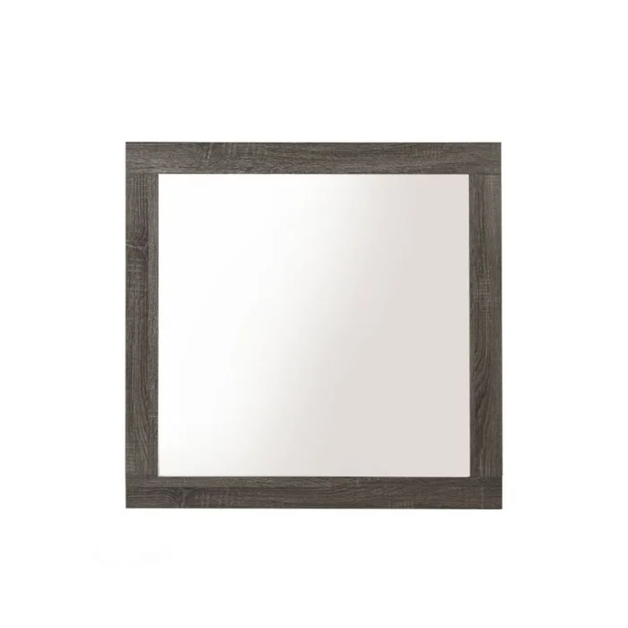 Acme Furniture Avantika Mirror in Rustic Gray Oak 27674 EST SHIP TIME APPX 4 WEEKS