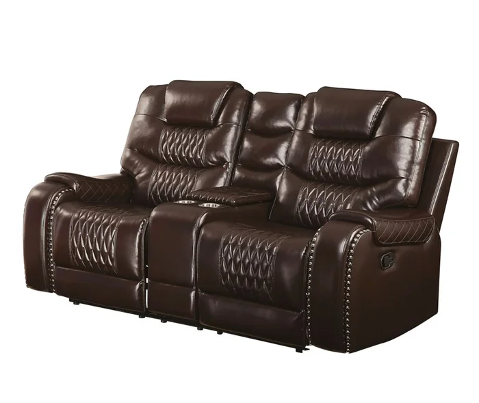 Acme Furniture Braylon Loveseat in Brown 55416 EST SHIP TIME APPX 4 WEEKS