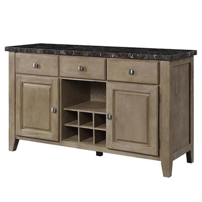 Acme Furniture Charnell Server in Oak DN00555 EST SHIP TIME APPX 4 WEEKS