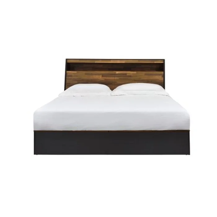 Acme Furniture Eos Queen Bed in Walnut and Black BD00545Q EST SHIP TIME APPX 4 WEEKS