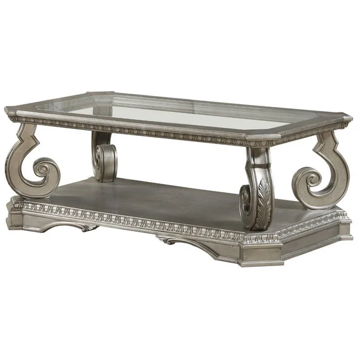 Acme Furniture Northville Coffee Table in Antique Silver 86930 EST SHIP TIME APPX 4 WEEKS