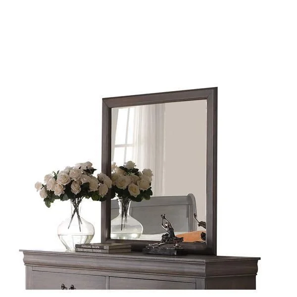 Acme Louis Philippe lll Mirror in Gray 25504 EST SHIP TIME APPX 4 WEEKS