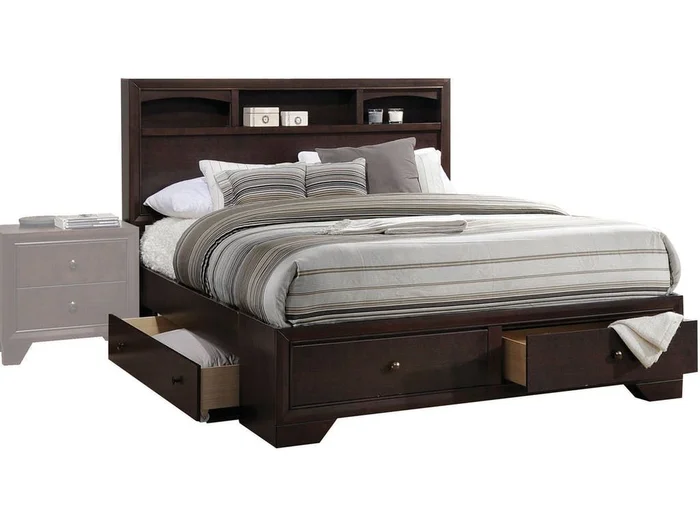 Acme Madison ll Queen Storage Bed in Espresso 19560Q EST SHIP TIME APPX 4 WEEKS