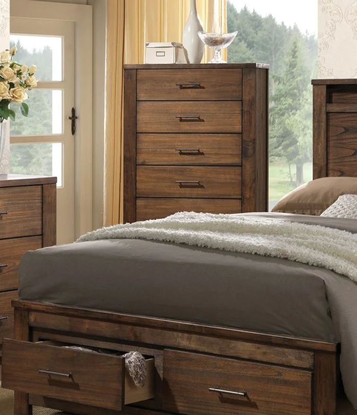 Acme Merrilee 5-Drawer Chest in Oak 21686 EST SHIP TIME APPX 4 WEEKS