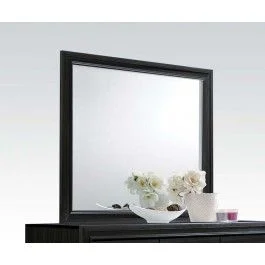 Acme Naima Mirror in Black 25904 EST SHIP TIME APPX 4 WEEKS