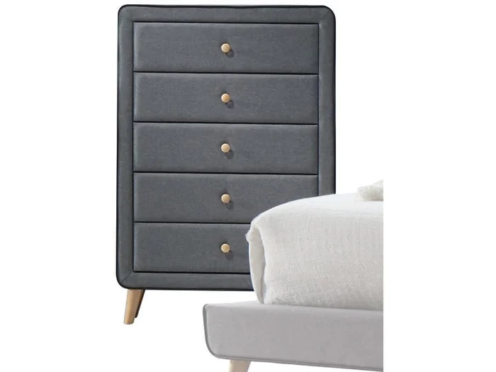 Acme Valda 5-Drawer Chest in Gray 24526 EST SHIP TIME APPX 4 WEEKS
