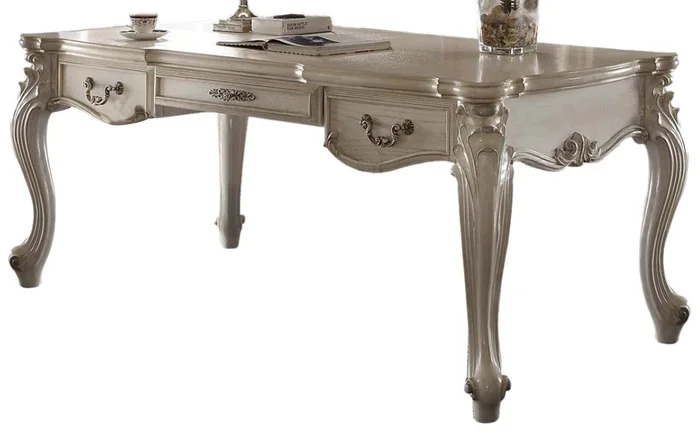 Acme Versailles Office Desk in Bone White 92275 EST SHIP TIME APPX 4 WEEKS