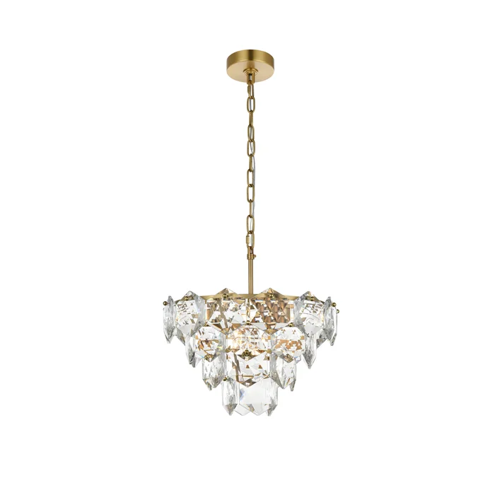 adaline 16 inch chandelier in satin gold