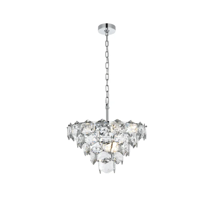adaline 20 inch chandelier in chrome