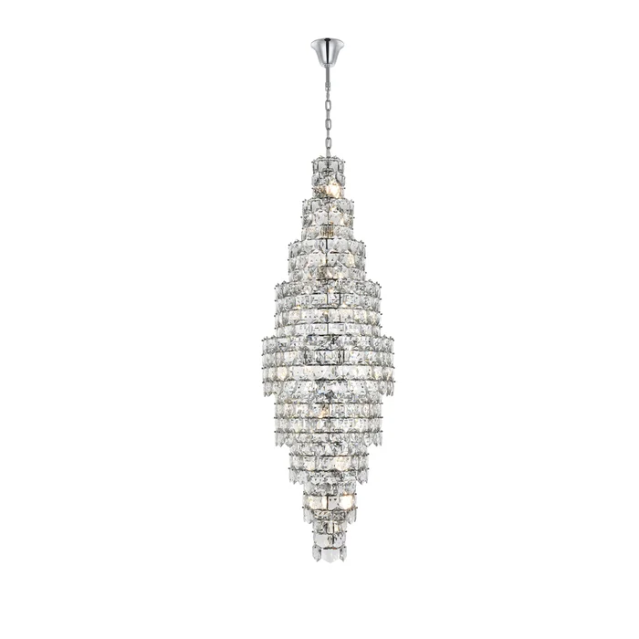 adaline 30 inch chandelier in chrome