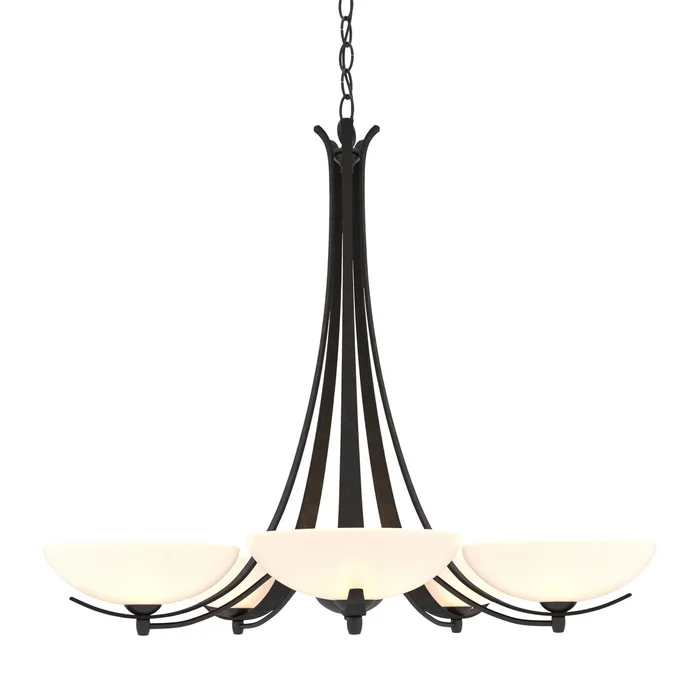 Aegis Five Light Chandelier in Black (39|101261-SKT-10-GG0123)