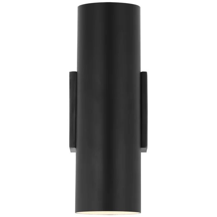 AERIN Nella Small Cylinder Sconce in Matte Black Wall Light W4.25″ x H11″