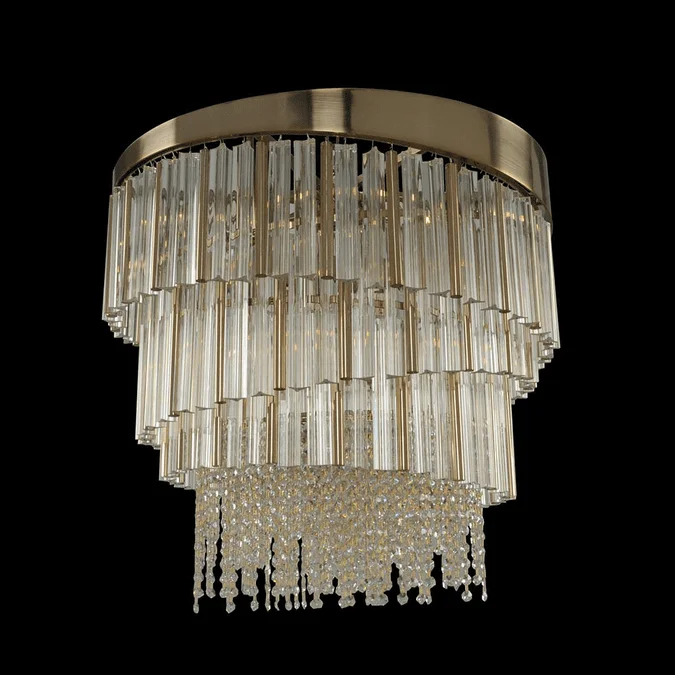 Allegri 029851 Espirali Brushed Champagne Gold Drop Lighting Fixture