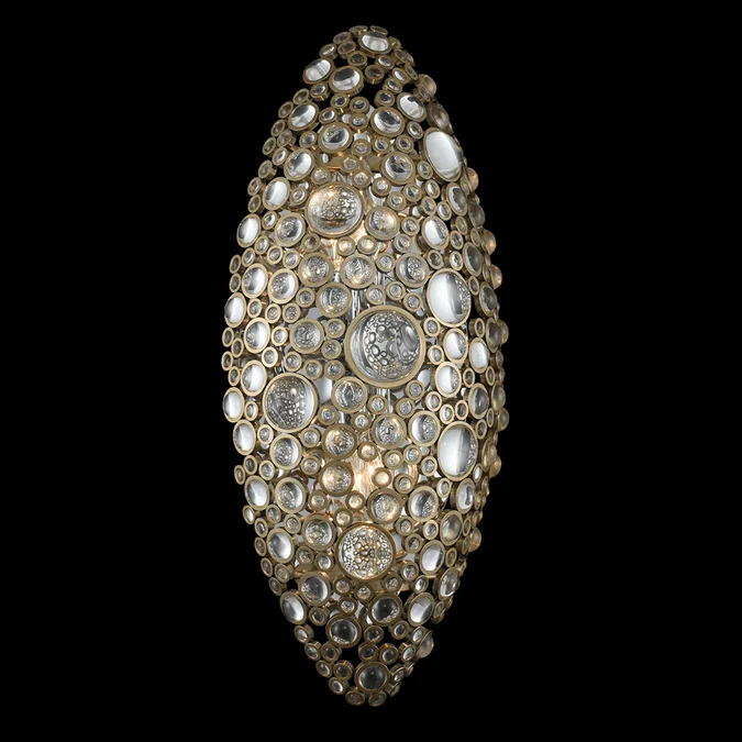 Allegri 034221-038-FR001 Ciottolo Brushed Champange Gold Wall Lighting